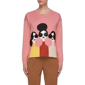 Alice + Olivia Nyla Three Ladies Sweater